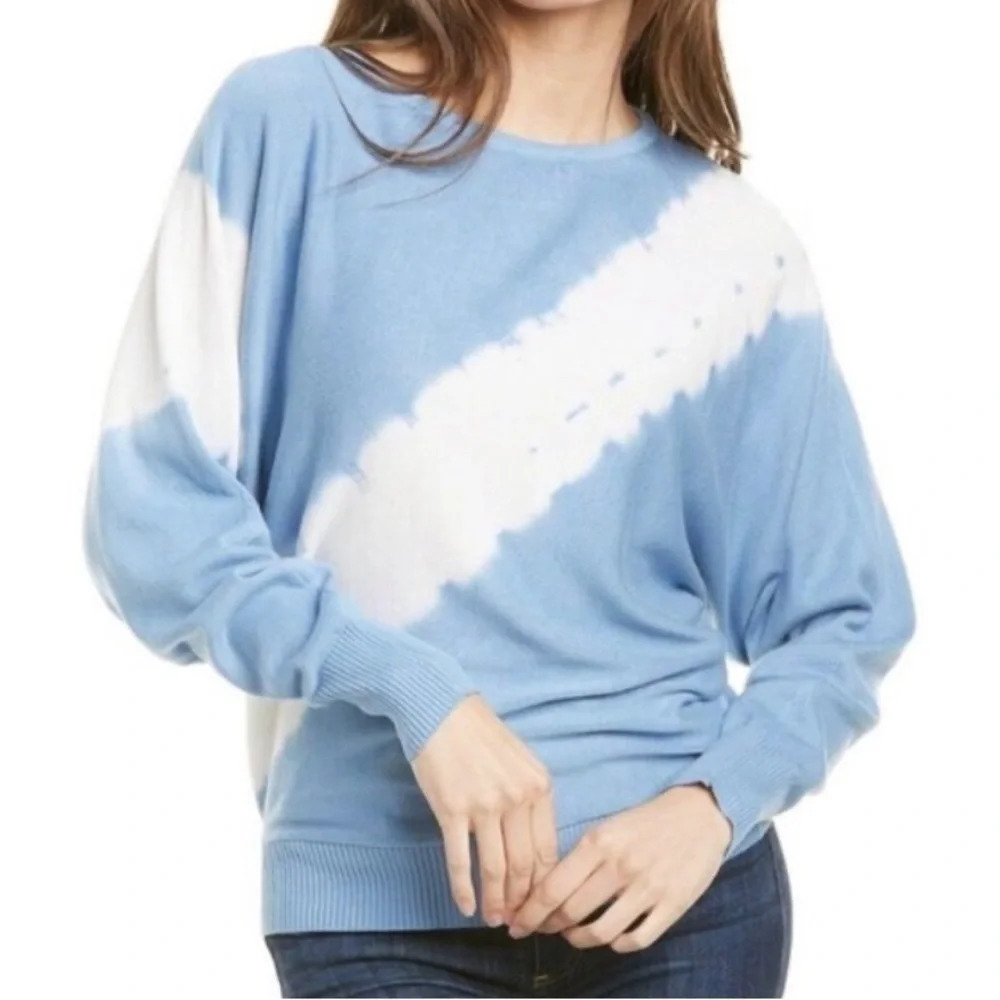 - PHILOSOPHY women's tie dye blue and white sweater sauce small